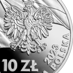 Marsz Niepodległości kolorowany 10 zł Srebro 2023 Proof