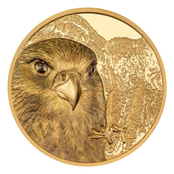 Mongolia: Mongolian Falcon 1 uncja Złota 2023 Proof Ultra High Relief