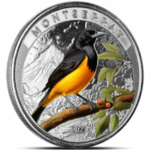 Montserrat: Oriole kolorowany 1 uncja Srebra 2023 Proof