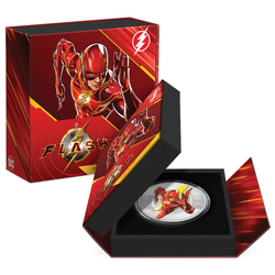 Niue: DC Comics - The Flash kolorowany 1 uncja Srebra 2023 Proof