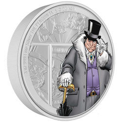 Niue: DC Villains - The Penguin kolorowany 3 uncje Srebra 2023 Proof