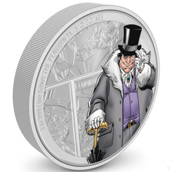 Niue: DC Villains - The Penguin kolorowany 3 uncje Srebra 2023 Proof