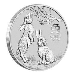 Perth Mint: Lunar III - Rok Królika 1/2 uncji Srebra 2023