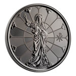 Samoa: Light of Christ 1 uncji Srebra 2022 Black Rhodium Proof