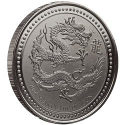 Samoa: Year of the Dragon 1/2 uncji Srebra 2024 Black Rhodium