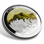 St. Kitts & Nevis: Siege of Brimstone Hill kolorowany 1 uncja Srebra 2020 Proof