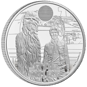 Star Wars: Han Solo and Chewbacca 1 uncja Srebra 2023 Proof