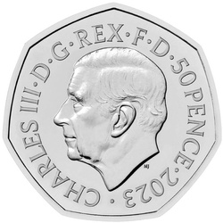 Star Wars: Luke Skywalker and Princess Leia 50p Miedzionikiel 2023