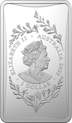 Sztabko Moneta Lunar: Rok Królika 1/2 uncji Srebra 2023 Frosted Ingot