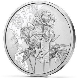 The Peony 10 Euro Srebro 2024