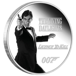 Tuvalu: James Bond Legacy 3rd issue - Timothy Dalton kolorowany 1 uncja Srebra 2023 Proof