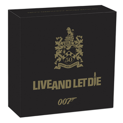 Tuvalu: James Bond - Live And Let Die kolorowany 1 uncja Srebra 2023 Proof