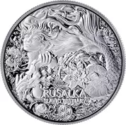 Bestias eslavas: Rusalka 500 Francos 1 oz Plata 2022