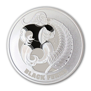 Black Ferns coloreado 1 oz Plata 2022 Proof