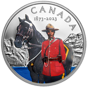 Canadá: 150th Anniversary of the RCMP kolorowany $20 Srebro 2023 Proof