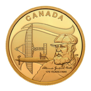 Canadá: 175 aniversario del nacimiento de Alexander Graham Bell 1 oz Oro 2022 Proof