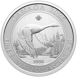 Canadá: Ganso 2 oz Plata 2025