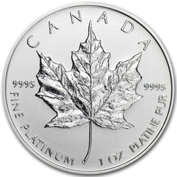 Canadian Maple Leaf 1 oz Platino 2013