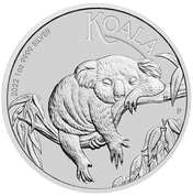 Ceca de Perth Koala 1 oz Plata 2022 1 AUD