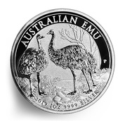 Emú Australiano 1 oz Plata 2019 Error