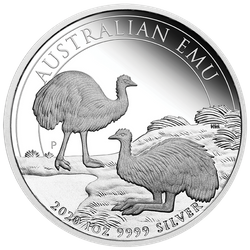 Emú Australiano 1 oz Plata 2020 Proof