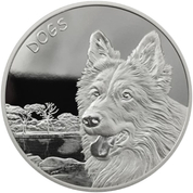 Fiyi Perros 1 oz Plata 2023 Prooflike