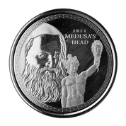 Gibraltar: Perseo con la cabeza de Medusa 1 oz Plata 2021 Proof