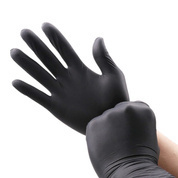 Guantes de nitrilo para numismática M (negro)