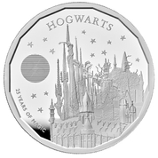 Harry Potter: Colegio Hogwarts de Magia y Hechicería 5 oz Plata 2023 Proof