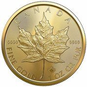 Hoja de Arce Canadiense 1 oz Oro 2021