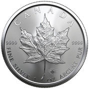 Hoja de Arce Canadiense 1 oz Plata 2023