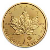 Hoja de arce canadiense 1 oz Oro 2016