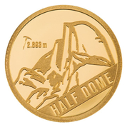 Islas Cook: Montañas - Half Dome 0.5 gramos Oro 2023 Proof