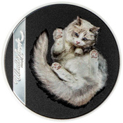 Islas Cook: Underlook - Undercat coloreado 1 oz Plata 2024 Proof Ultra Alto Relieve