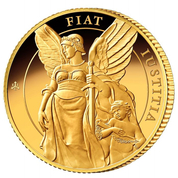 Las Virtudes de la Reina: Justicia 1 oz Oro 2022 Proof