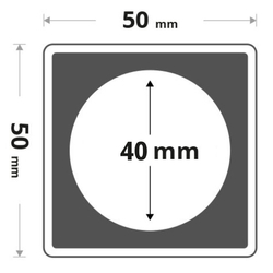 Leuchtturm - Quadrum Intercept tapa de plástico (diámetro: 40 mm) (6 piezas)