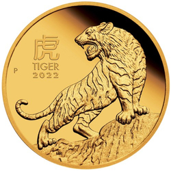 Lunar III: Año del Tigre 1/10 de Onza Oro 2022 Proof