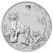 Lunar III: Año del Tigre 5 onzas Plata 2022