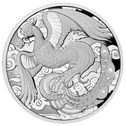 Mitos y Leyendas de China: Phoenix 2 oz Plata 2022 Proof Alto Relieve