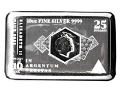 Niue Bar Coin: Silver Note Coinbar 10 oz Silver 2022