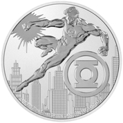 Niue: DC Comics - Linterna Verde 1 oz Plata 2022