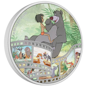 Niue: Disney Obras Maestras del Cine - El Libro de la Selva coloreado 3 oz Plata 2022 Proof