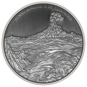 Niue: El Señor de los Anillos - Monte del Destino 3 oz Plata 2022 Acabado Antiguo