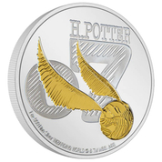 Niue: Harry Potter Classic - Golden Snitch pozłacany 1 uncja Srebra 2022 Proof