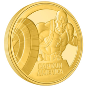 Niue: Marvel - Capitán América 1/4 onza Oro 2023 Proof