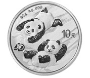 Panda Chino 30 gramos Plata 2022