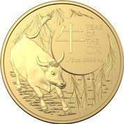 Real Casa de la Moneda de Australia: Lunar- Año del Búfalo 1/2 oz Oro 2021