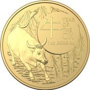 Real Casa de la Moneda de Australia: Lunar- Año del Búfalo 1 oz Oro 2021