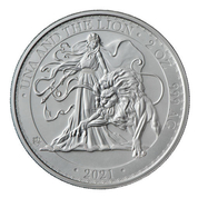 Santa Elena Una y el León 2 oz Plata 2021