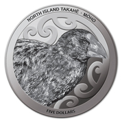 Takahe de la Isla Norte 1 oz Plata 2019 Proof